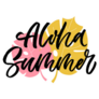 Aloha Summer Hawaiian Poster Sticker