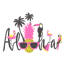 Aloha Summer Poster With Toucan Sticker