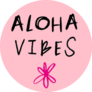 Aloha Vibes Hand Drawn Flower Sticker