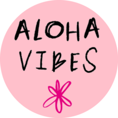 Aloha Vibes Hand Drawn Flower Sticker