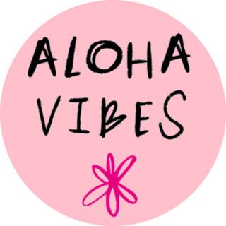 Aloha Vibes Hand Drawn Flower Sticker