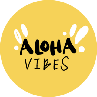 Aloha Vibes Hawaiian Saying Sticker