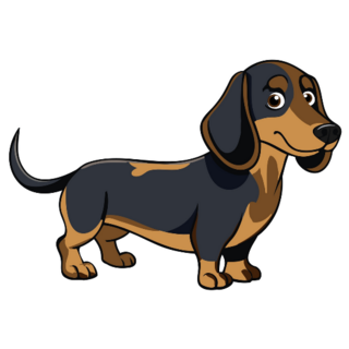 Alpine Dachshund Long Sticker