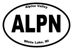 Alpine Valley Oval Sticker