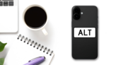 Alt Sticker on a Phone (New) example