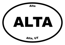 Alta Oval Sticker