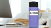 Alternate Sticker on a Water Bottle (New) example
