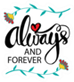 Always And Forever Flower Sticker