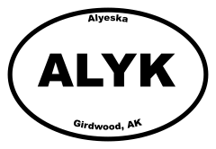 Alyeska Oval Sticker