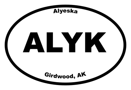 Alyeska Oval Sticker
