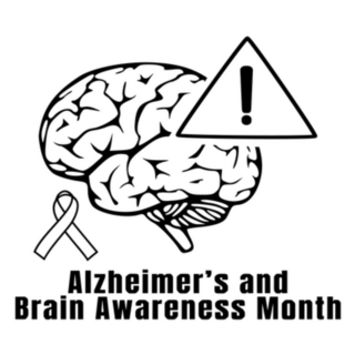 Alzheimer’s And Brain Awareness Art Sticker