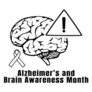 Alzheimer’s And Brain Awareness Art Sticker