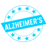 Alzheimers Awareness Stamp Sticker