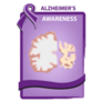 Alzheimers Disease Awareness Brain Sticker