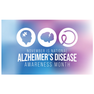 Alzheimers Disease Awareness Month Poster Sticker