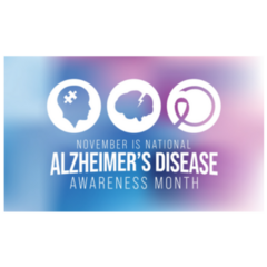 Alzheimers Disease Awareness Month Poster Sticker
