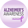 Alzheimers Disease Awareness Month Sticker