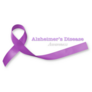 Alzheimers Disease Awareness Purple Ribbon Sticker