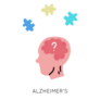 Alzheimers Disease Early Signs Sticker