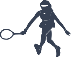 Amazing Girl Tennis Player Sticker