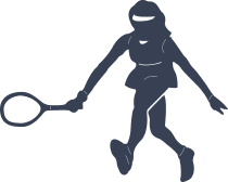 Amazing Girl Tennis Player Sticker