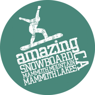Amazing Snowboard Mammoth Lakes CA Sticker