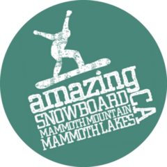Amazing Snowboard Mammoth Lakes CA Sticker