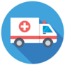 Ambulance Circle Sticker