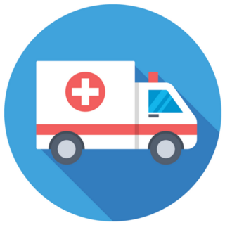 Ambulance Circle Sticker
