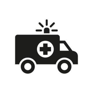Ambulance Icon Transfer Sticker