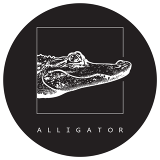 American Alligator On Black Sticker