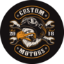 American Eagle With Cigar Biker Sticker