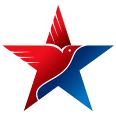 American Flag And Eagle Symbol Sticker