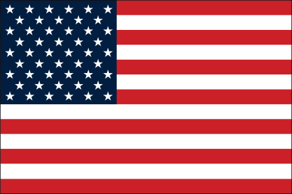 American Flag Sticker