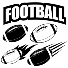 American Football Elements Sticker