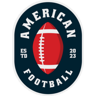 American Football Logo Sticker