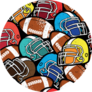 American Football Pattern Sticker