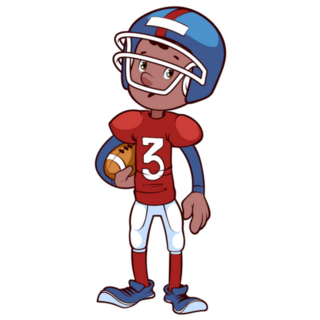 American Football Player Sticker