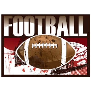 American Football Poster Sticker