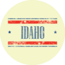 American Idaho State Sticker