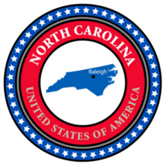 American Label Of North Carolina Sticker