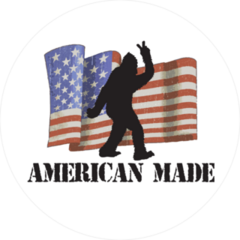 American Made Bigfoot Sticker