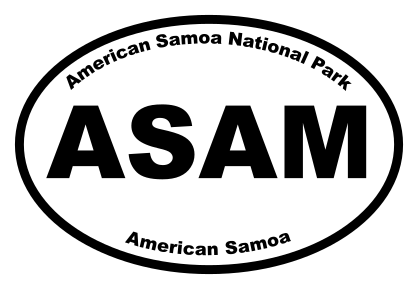 American Samoa National Park Oval Sticker