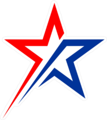 American Shooting Star Logo Sticker