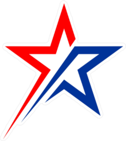 American Shooting Star Logo Sticker