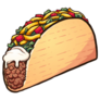American Style Cartoon Taco Sticker