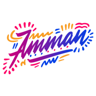 Amman Handwritten Jordan City Name Sticker