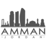 Amman Jordan Skyline Silhouette Sticker