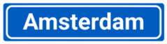 Amsterdam City Sign Sticker