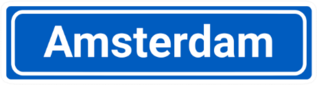 Amsterdam City Sign Sticker